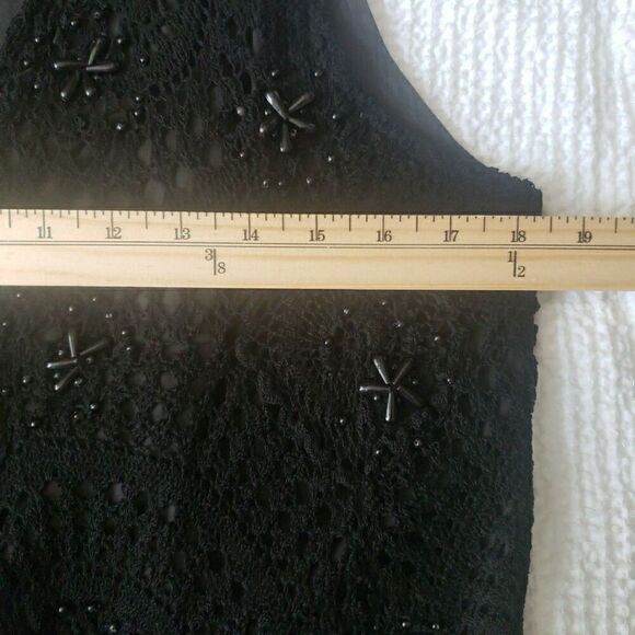 Vintage ime in Vest Black Embroidered Whimsigoth Dark Academia Emo Punk Size M - Picture 7 of 9